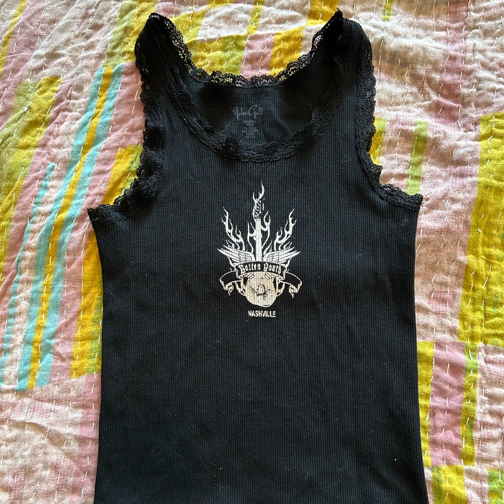 Brandy Melville Nashville Lace Lined Tank